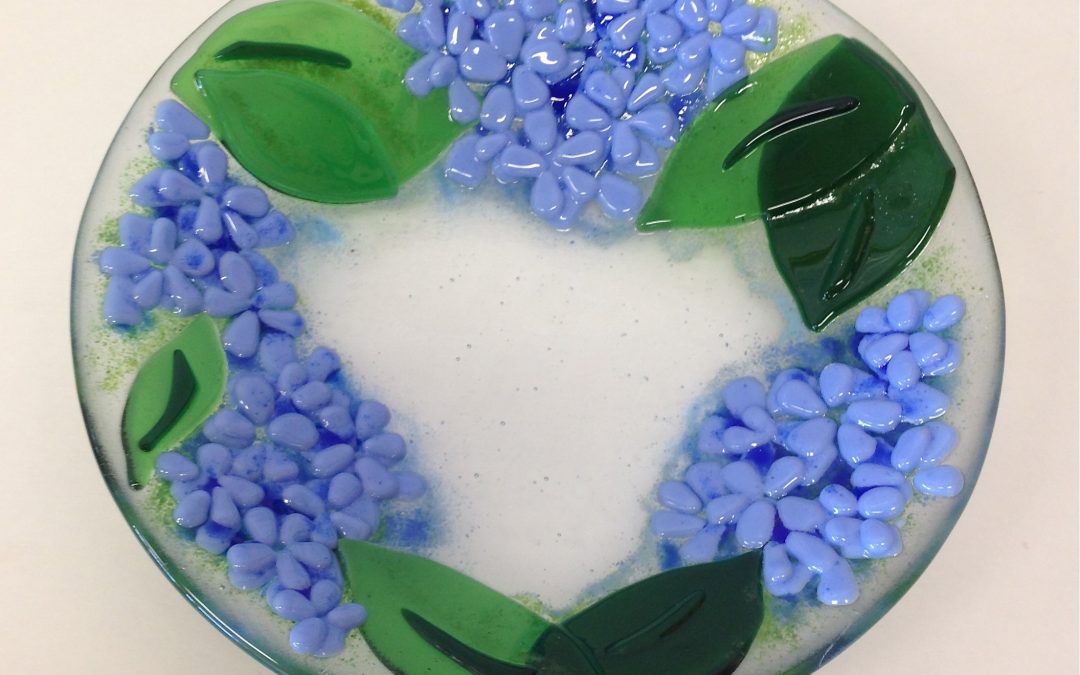 Fused Glass Hydrangea Bowl/Plate Workshop